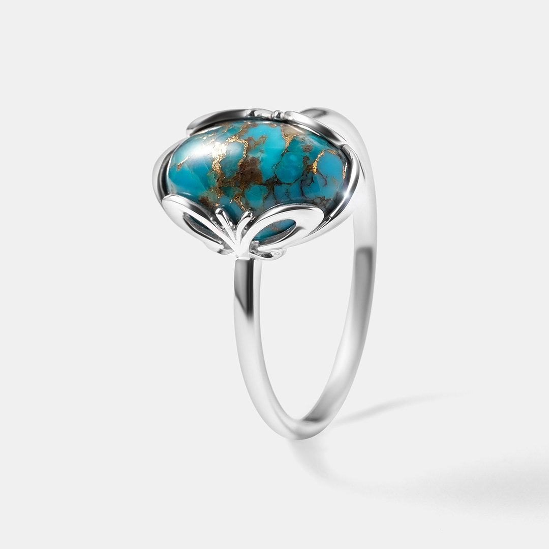 Серебряное кольцо с бирюзой