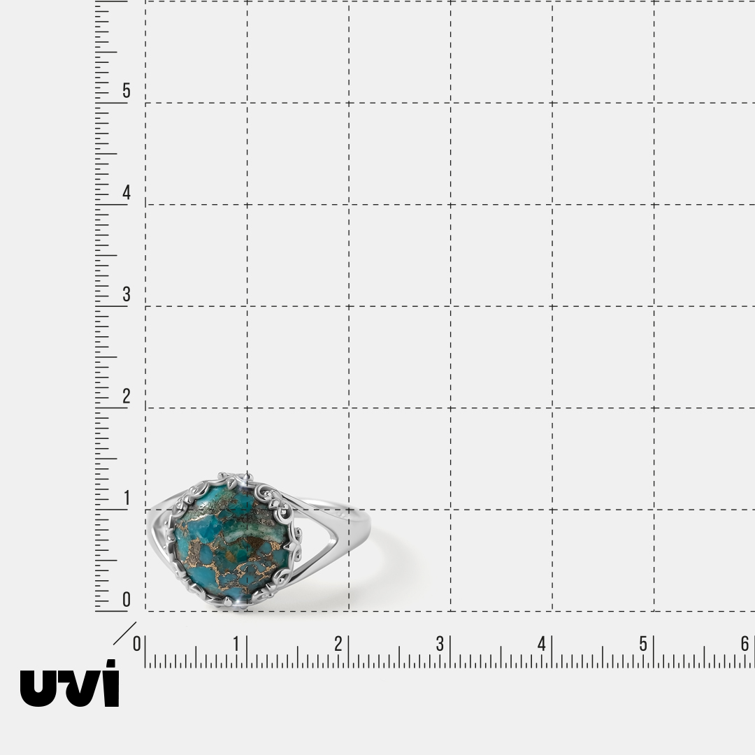 Серебряное кольцо с бирюзой