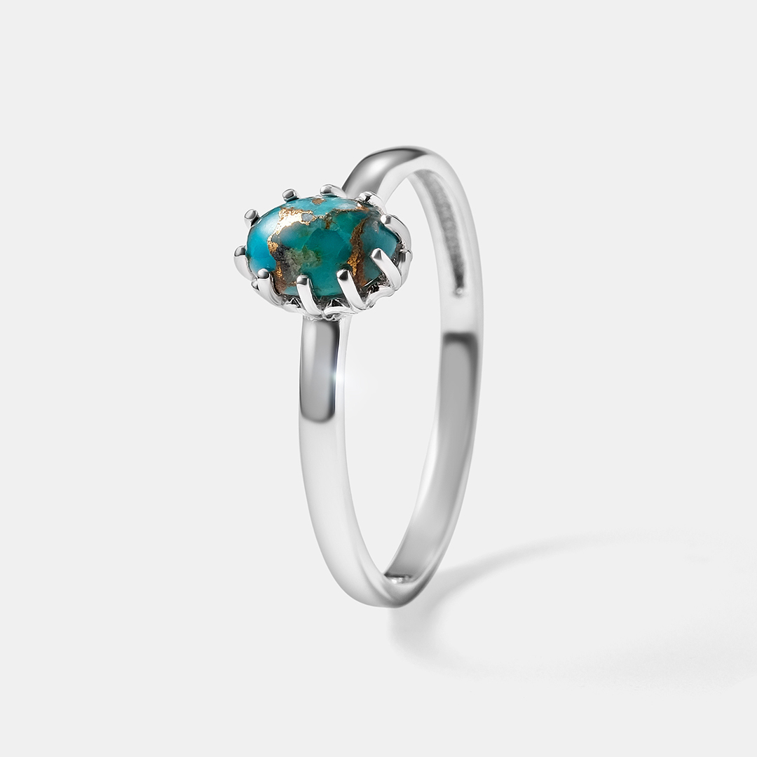 Серебряное кольцо с бирюзой