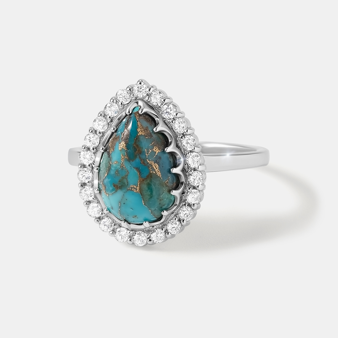 Серебряное кольцо с бирюзой