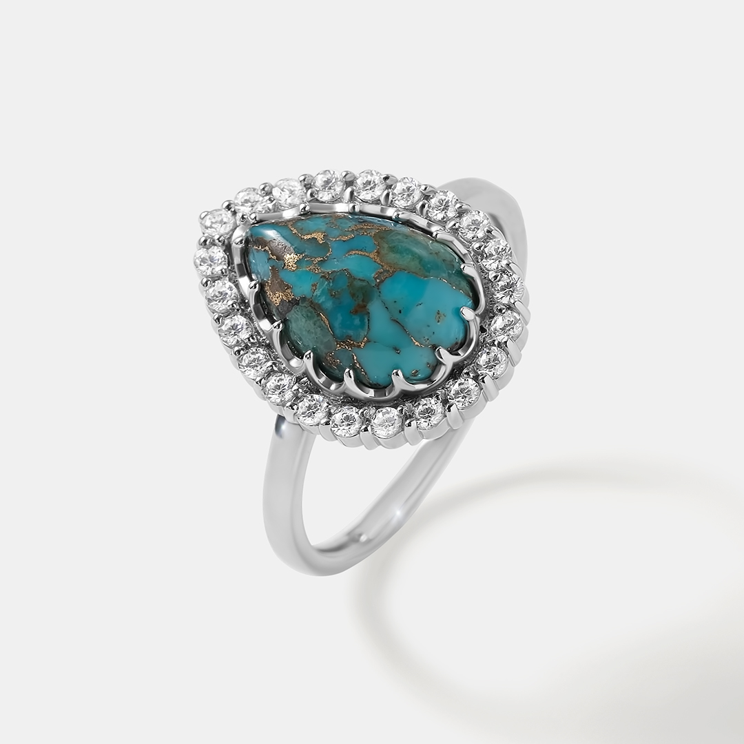 Серебряное кольцо с бирюзой