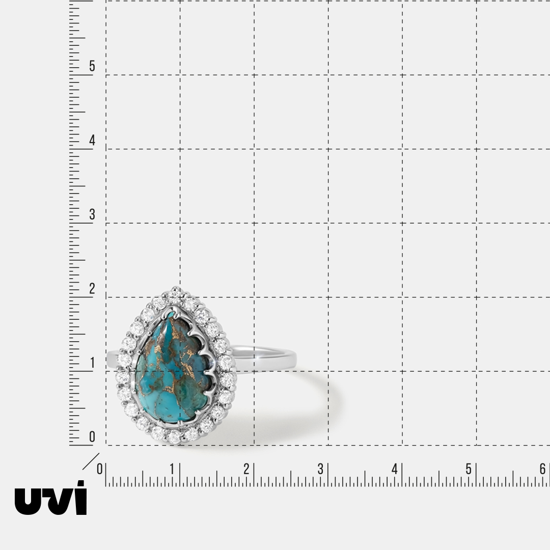 Серебряное кольцо с бирюзой