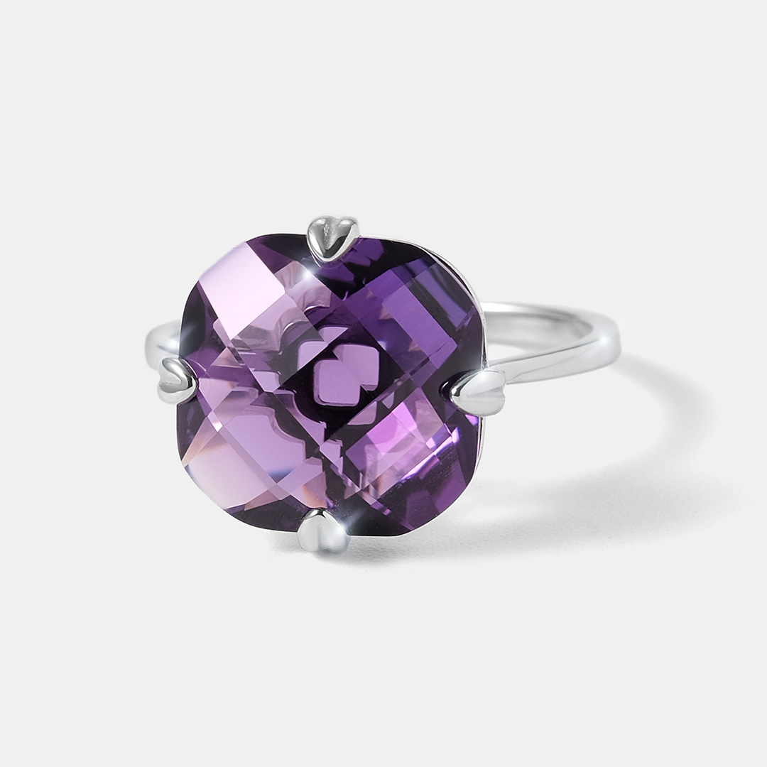 Серебряное кольцо с аметистом