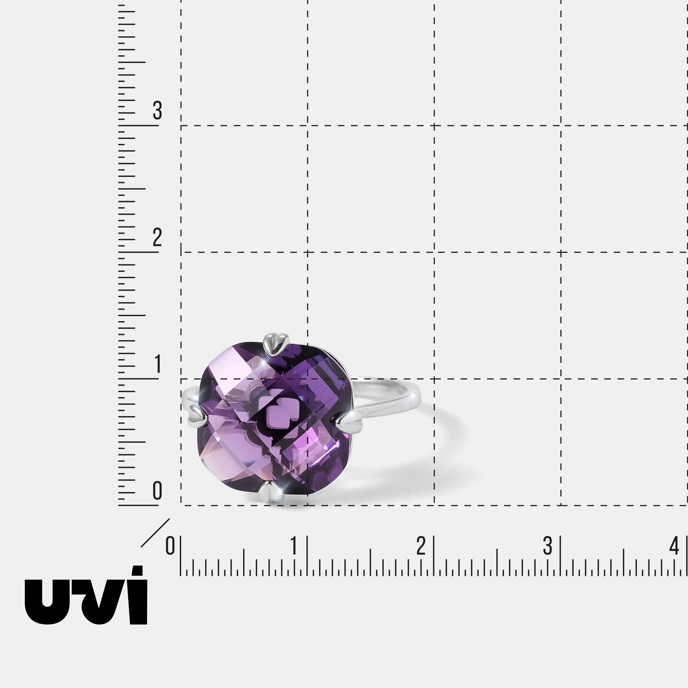 Серебряное кольцо с аметистом