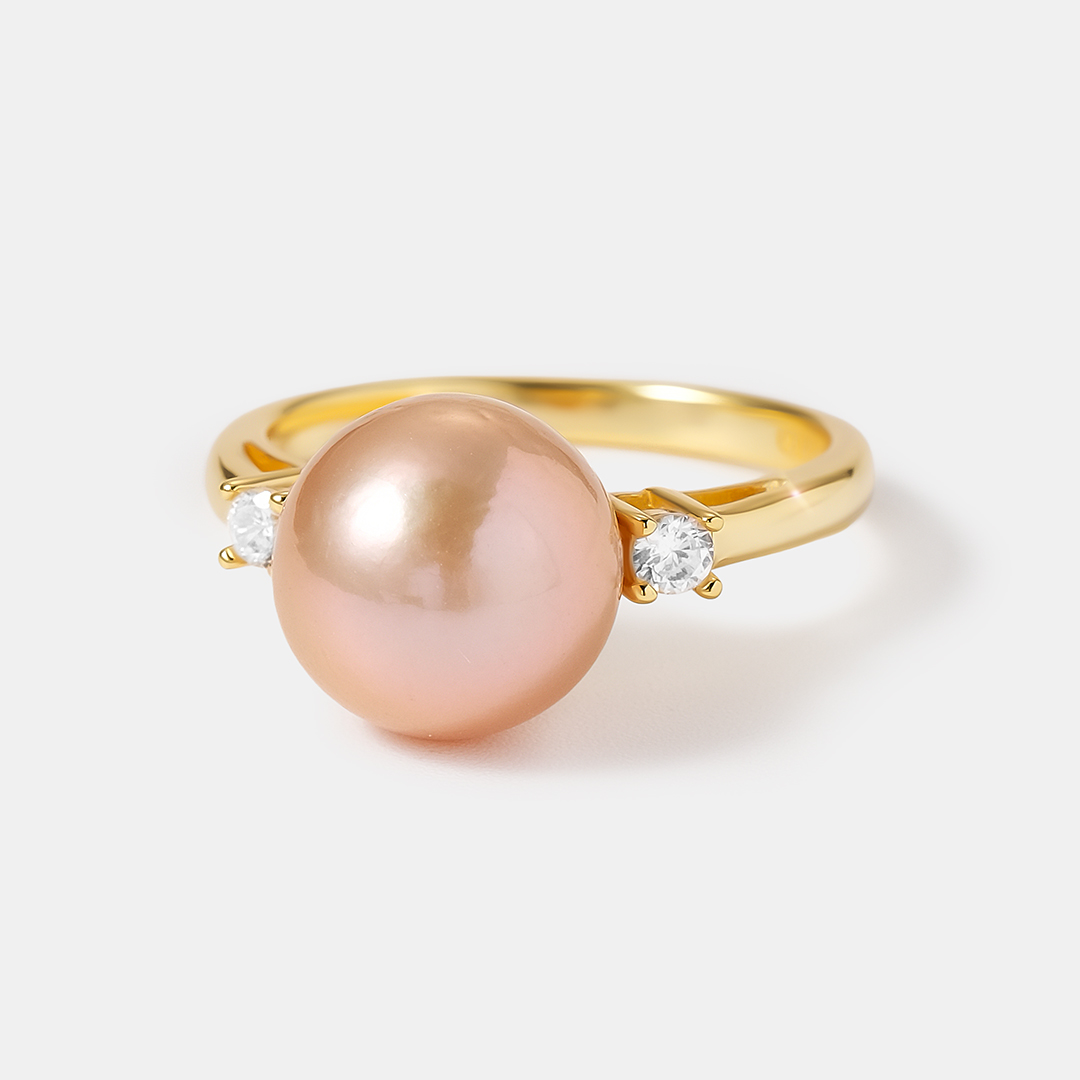 Серебряное кольцо с жемчугом Эдисон