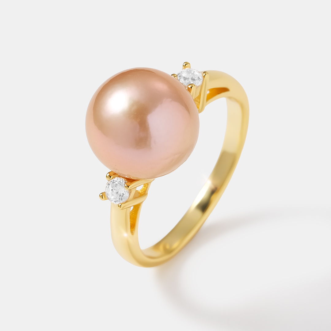 Серебряное кольцо с жемчугом Эдисон