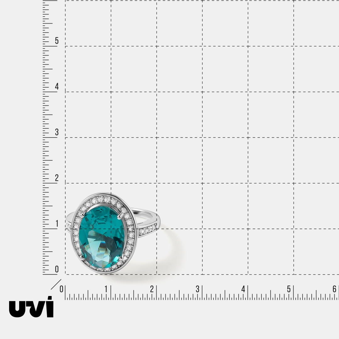 Серебряное кольцо с зеленой шпинелью