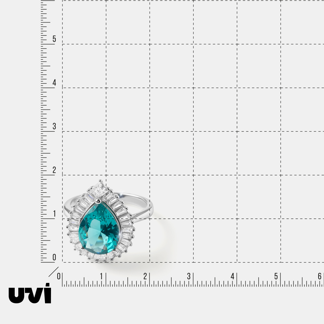 Серебряное кольцо с зеленой шпинелью