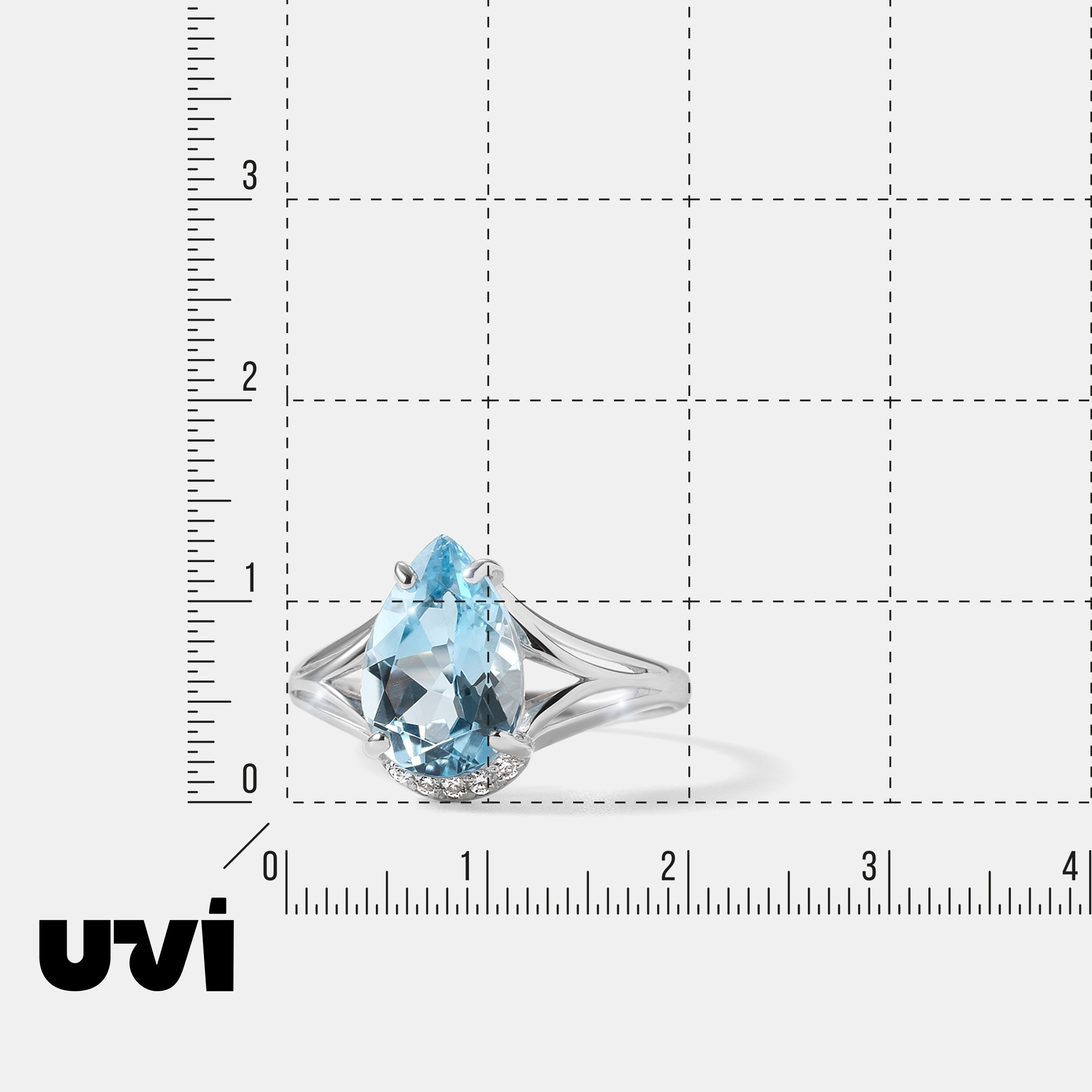 Серебряное кольцо с топазом