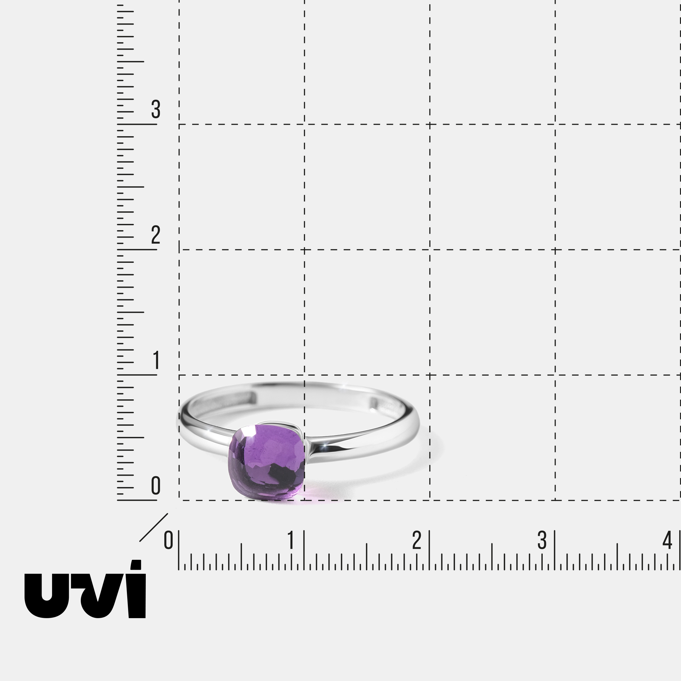 Серебряное кольцо с аметистом