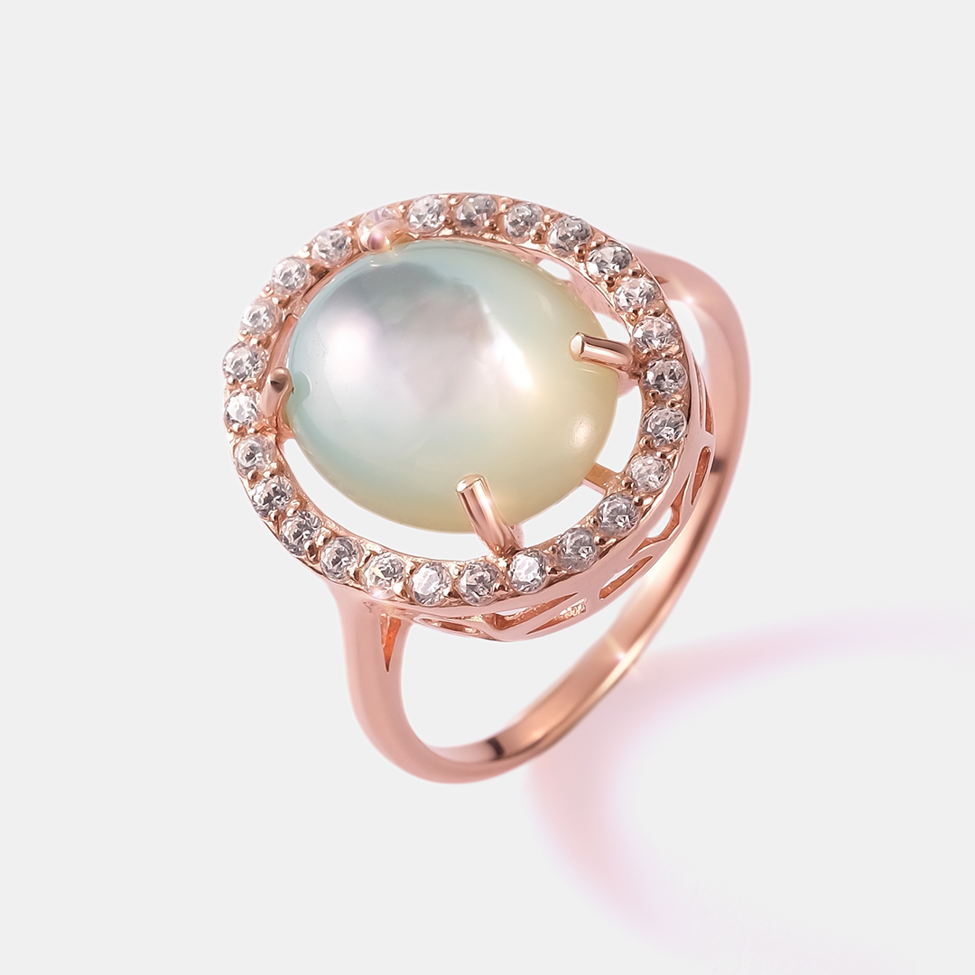 Серебряное кольцо с перламутром