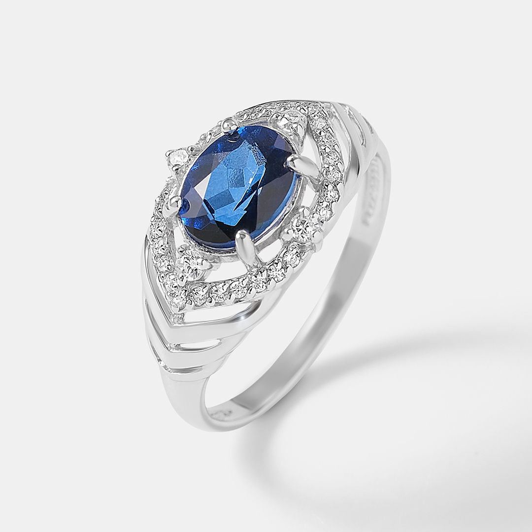 Серебряное кольцо с топазом