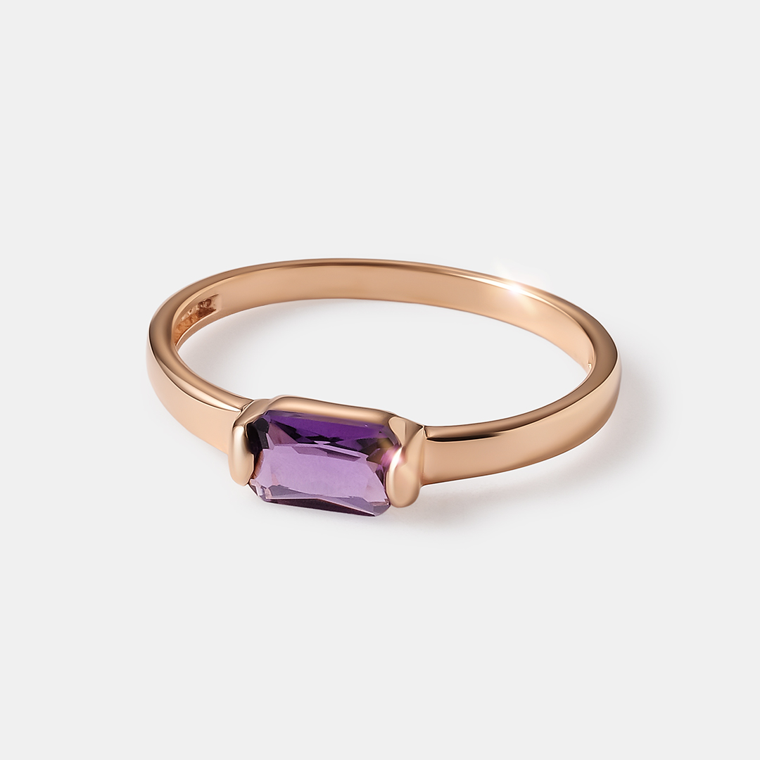 Серебряное кольцо с аметистом