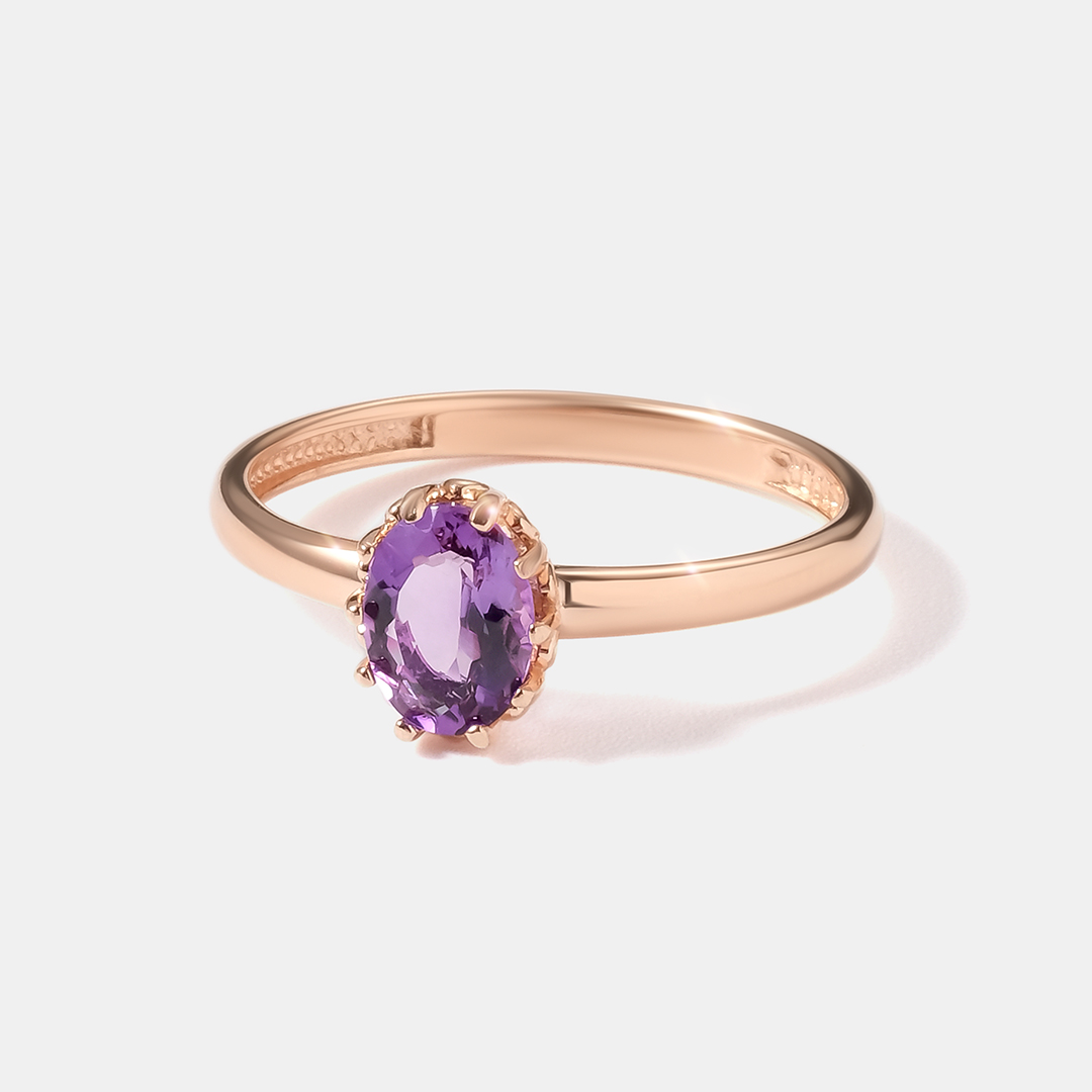 Серебряное кольцо с аметистом