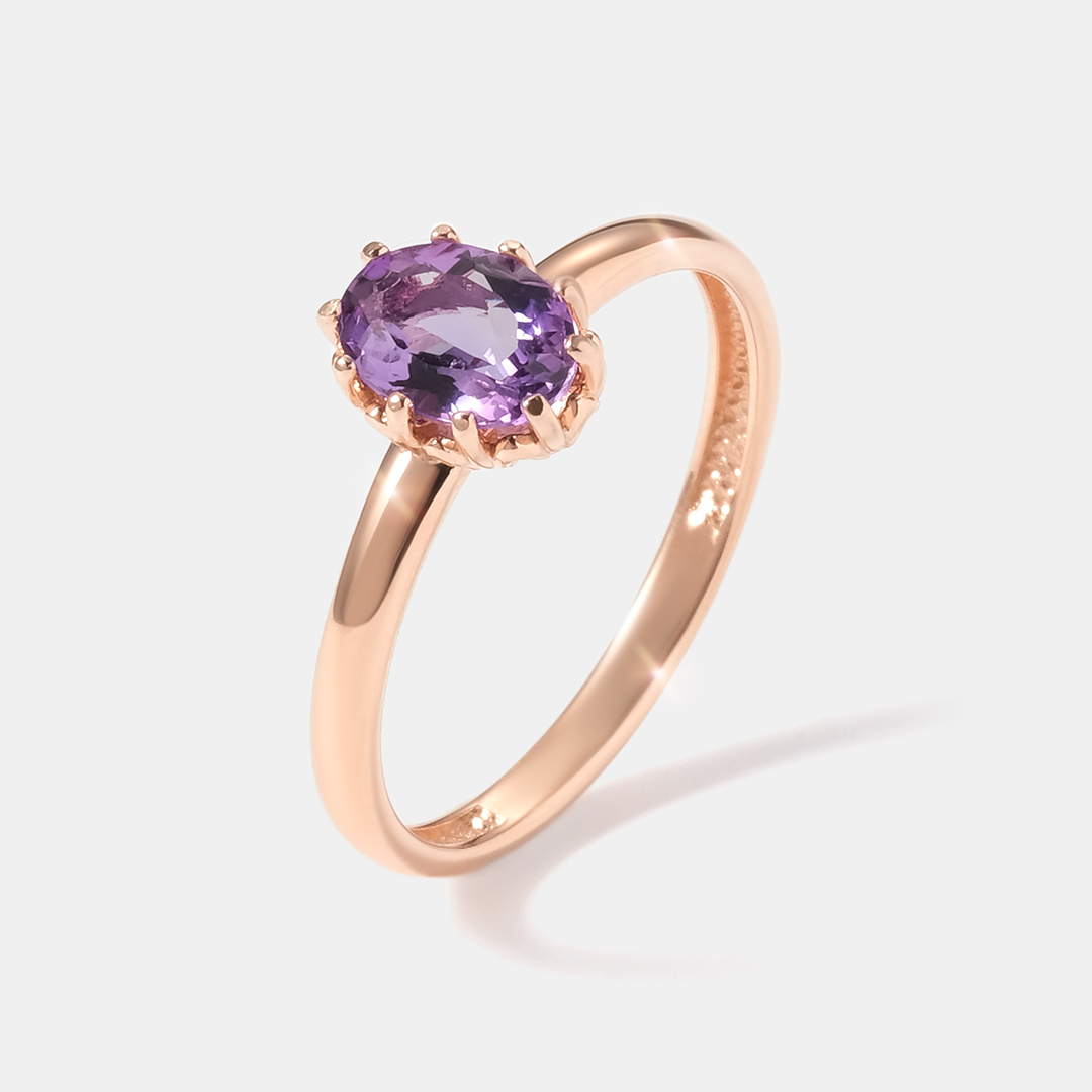 Серебряное кольцо с аметистом