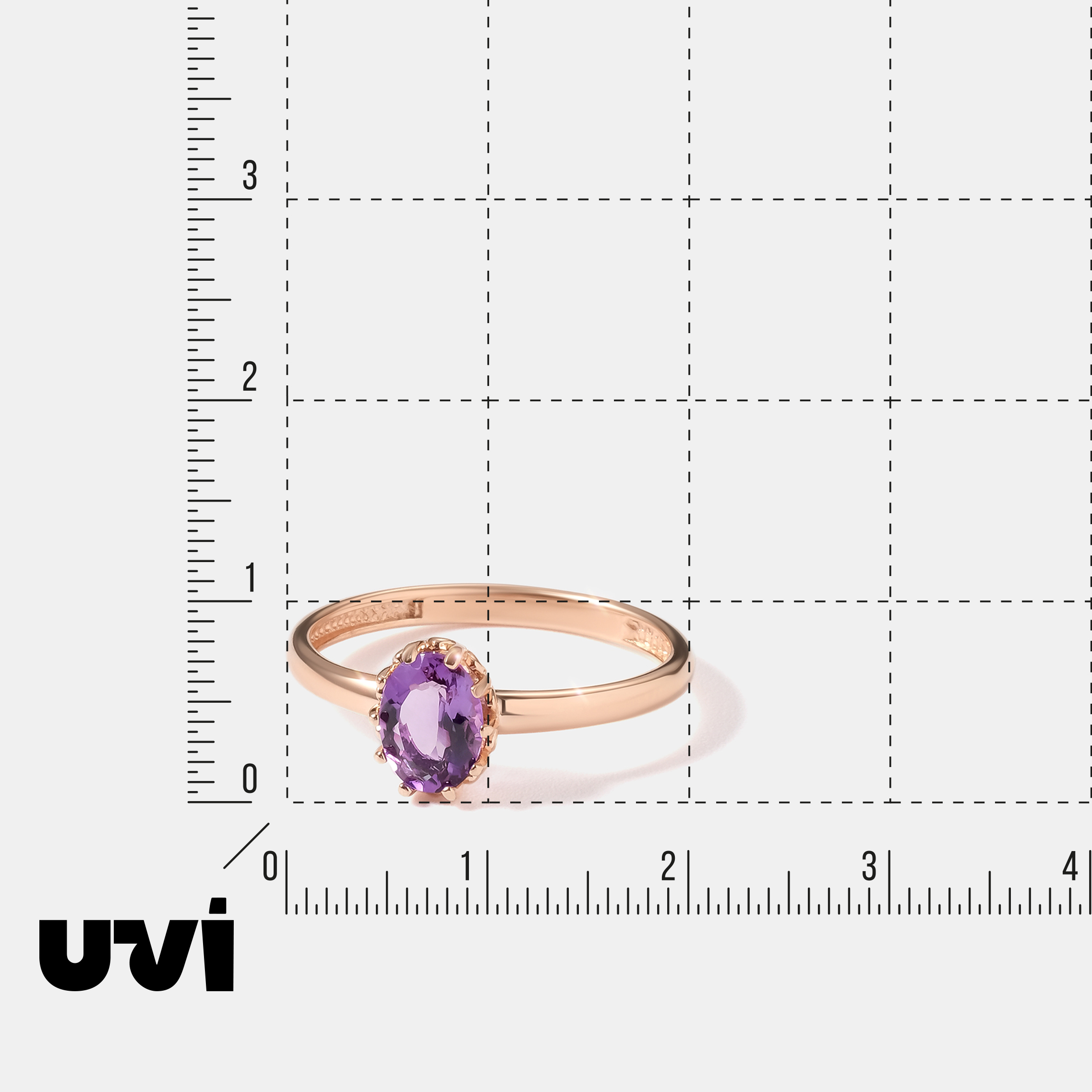 Серебряное кольцо с аметистом