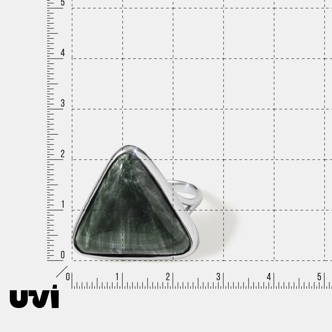 Серебряное кольцо с серафинитом