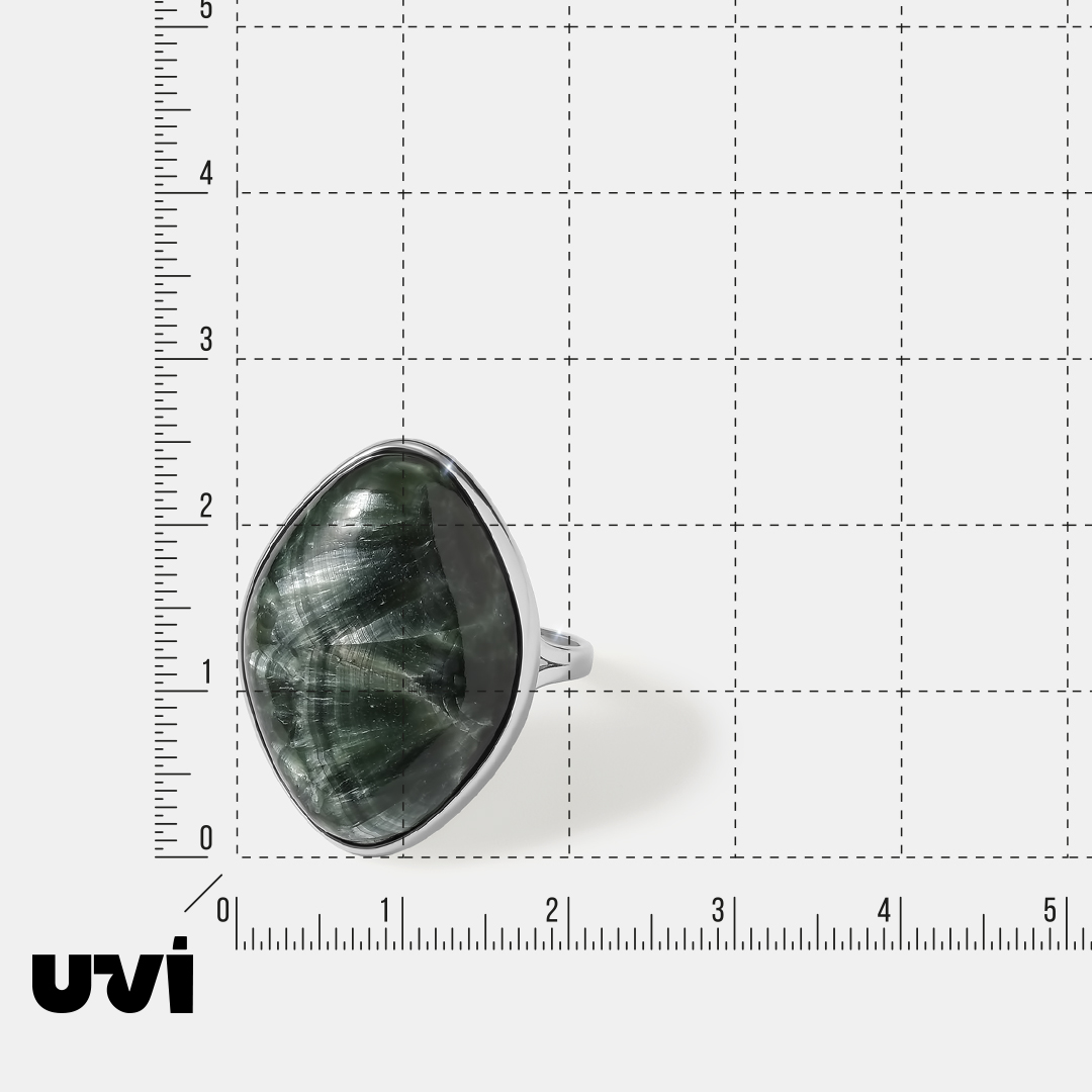 Серебряное кольцо с серафинитом
