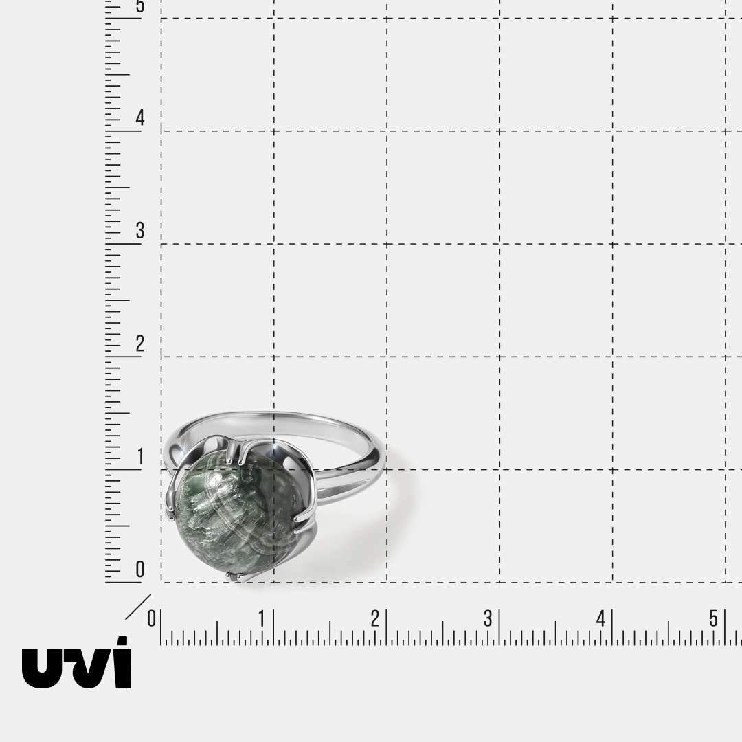 Серебряное кольцо с серафинитом