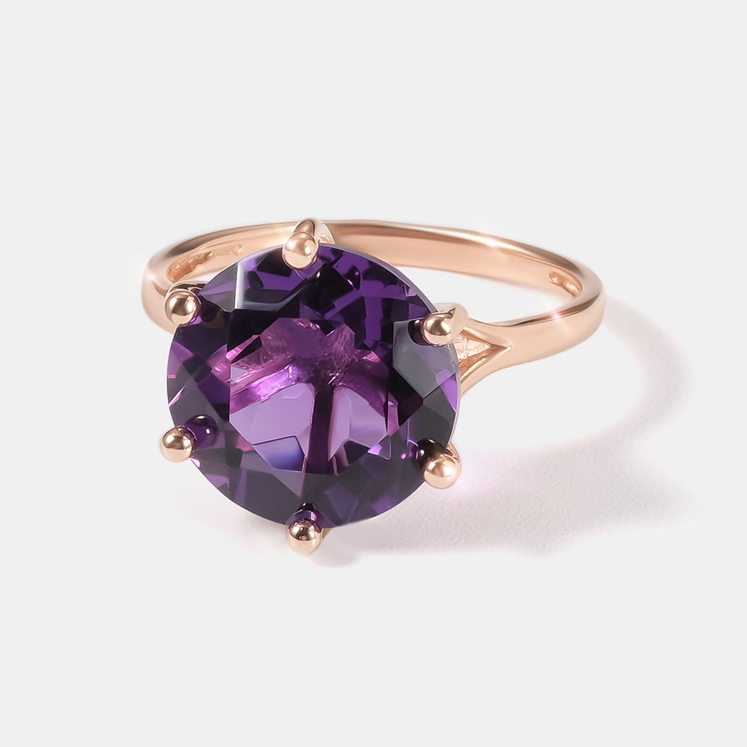 Серебряное кольцо с аметистом