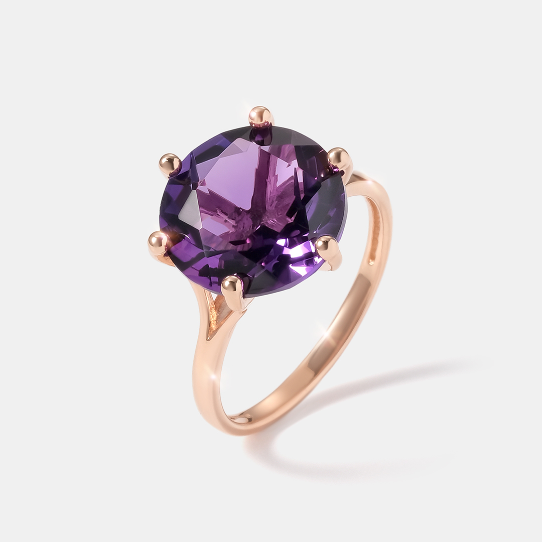 Серебряное кольцо с аметистом