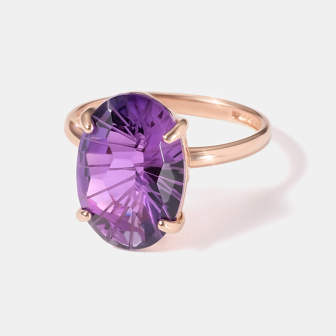 Серебряное кольцо с аметистом