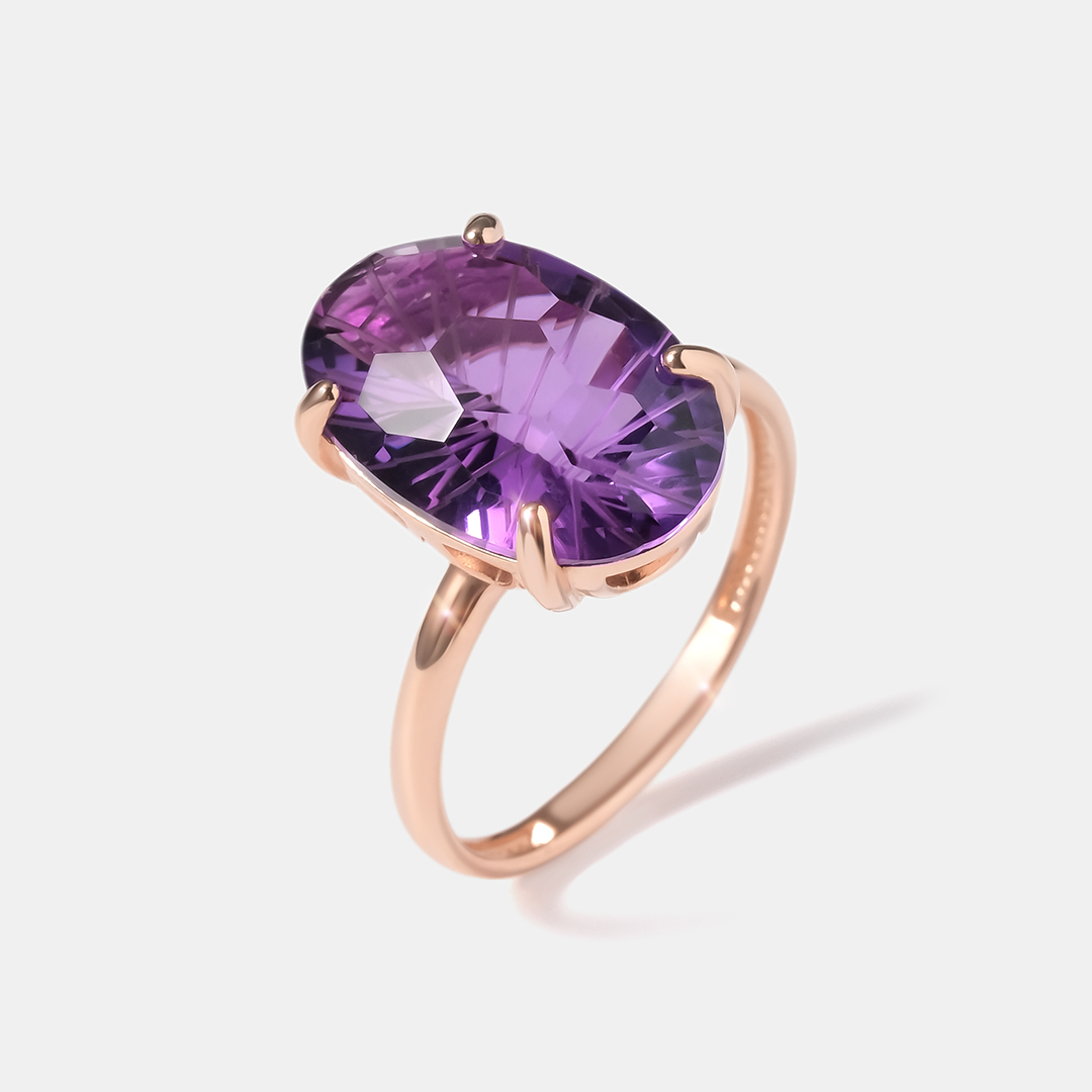 Серебряное кольцо с аметистом