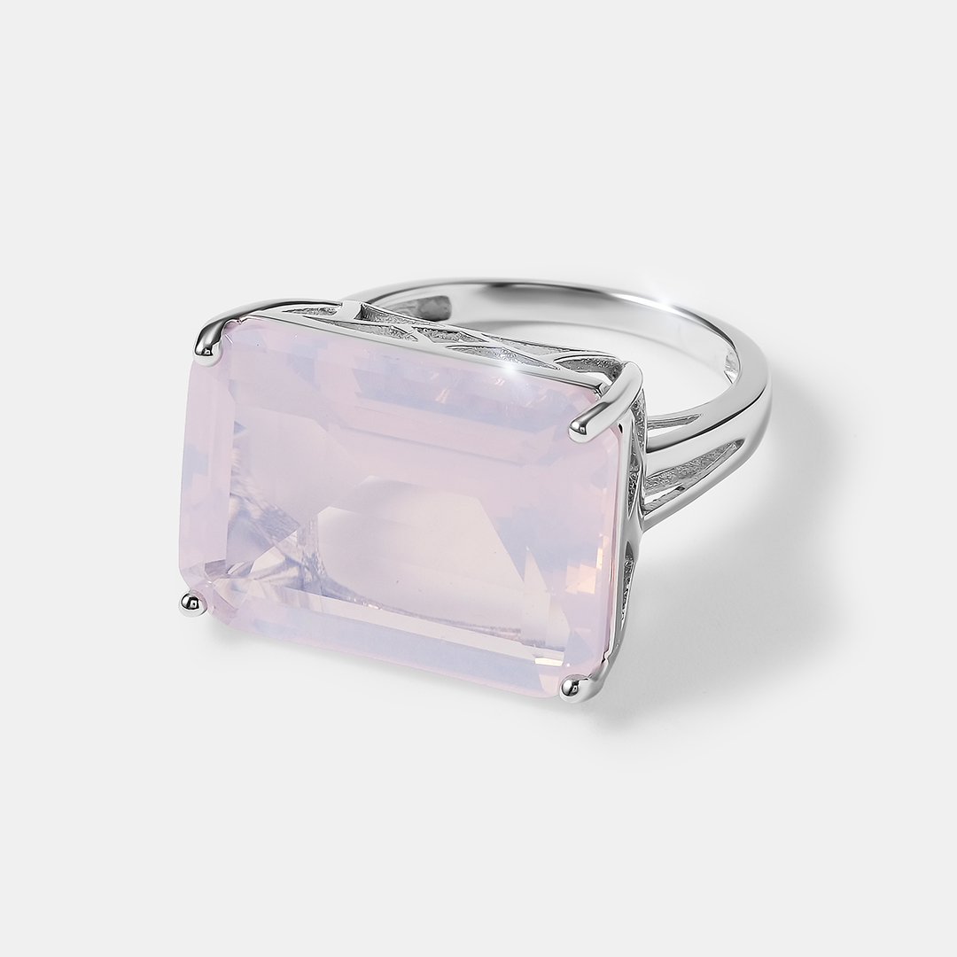 Серебряное кольцо с кварцем