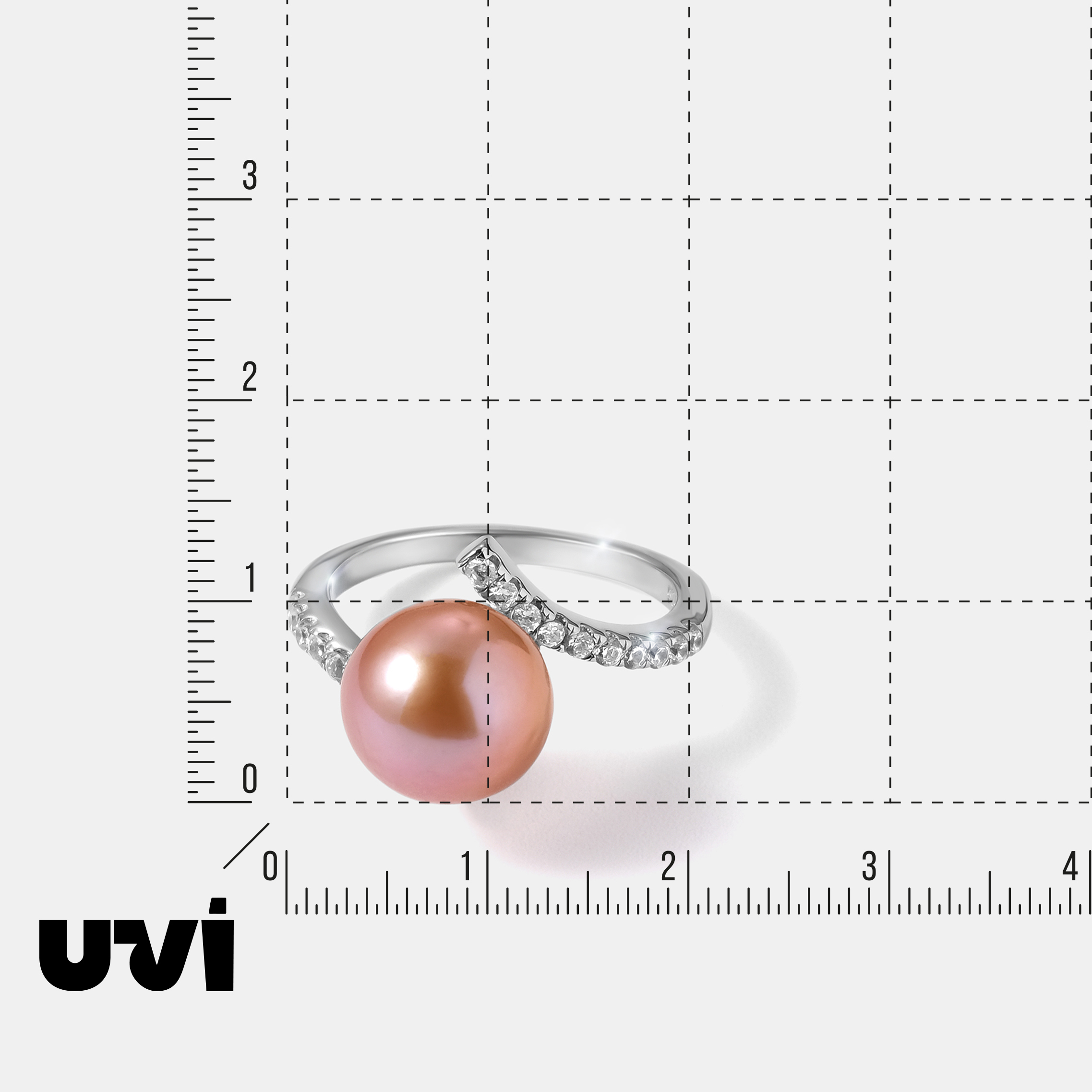 Серебряное кольцо с жемчугом Эдисон