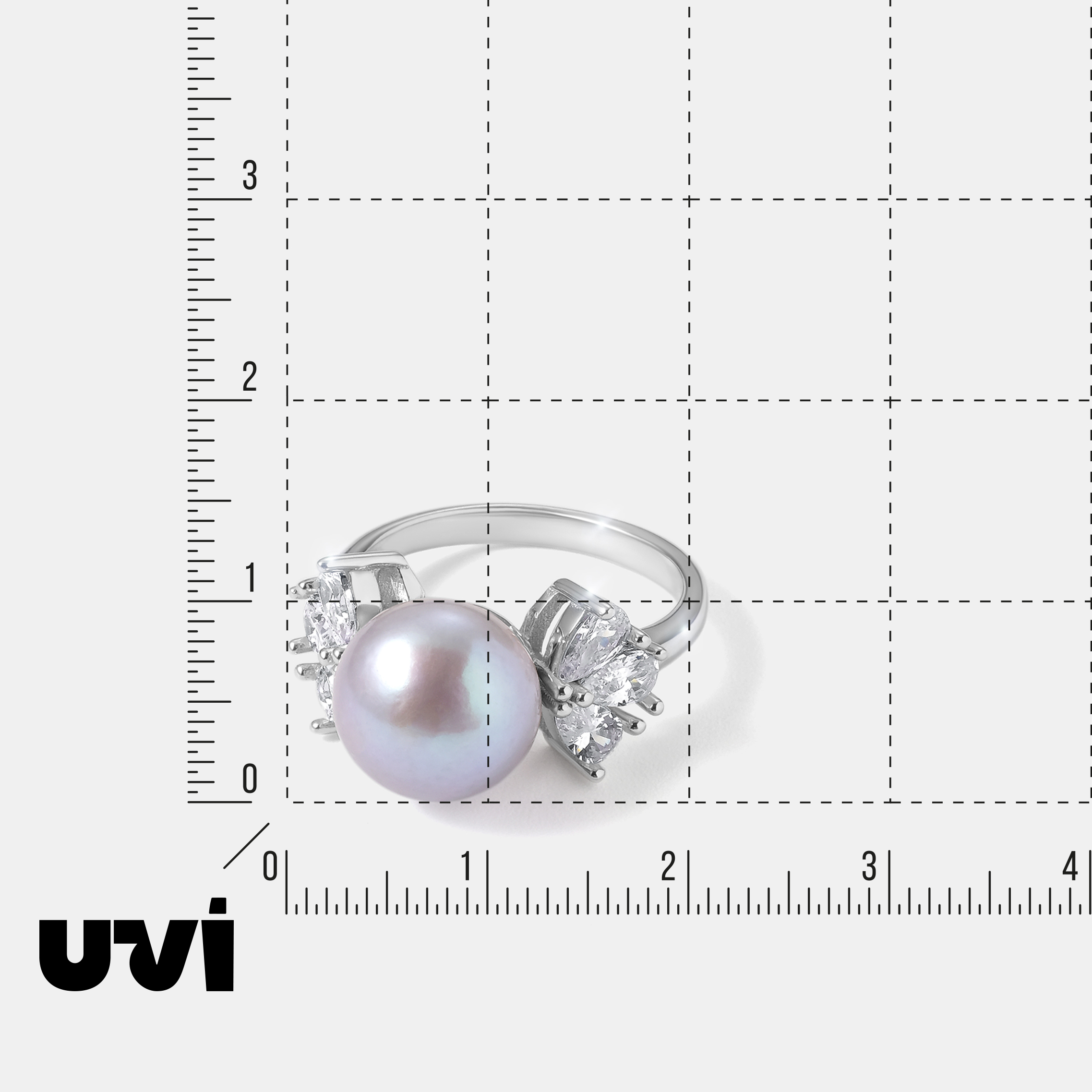 Серебряное кольцо с жемчугом Эдисон
