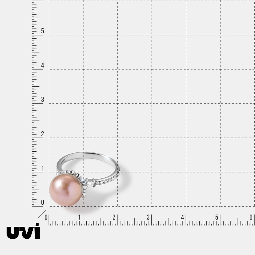 Серебряное кольцо с жемчугом Эдисон