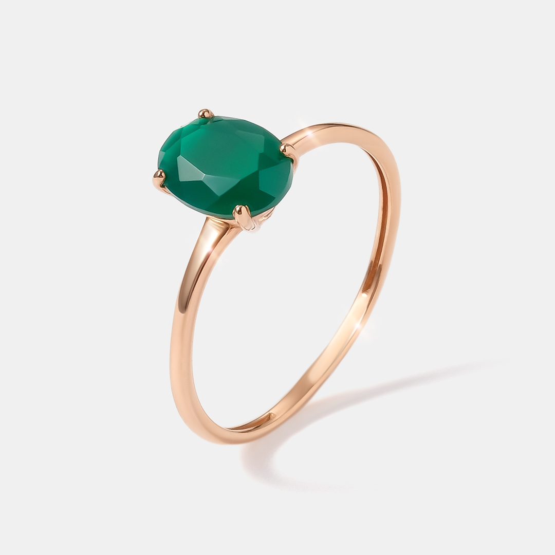 Серебряное кольцо с агатом