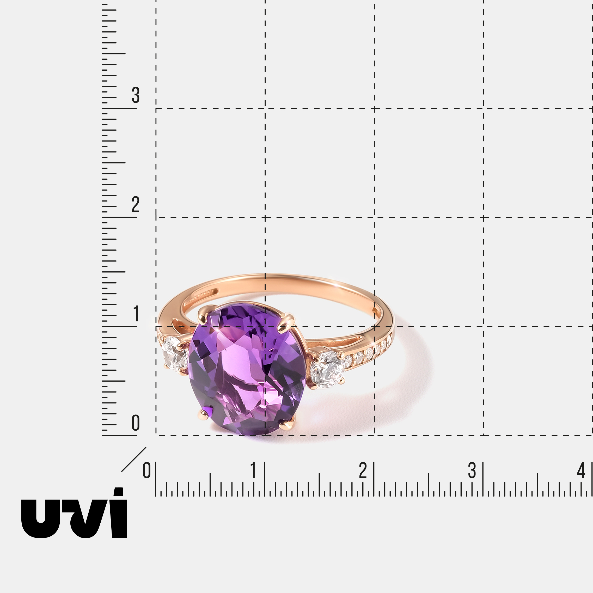 Серебряное кольцо с аметистом