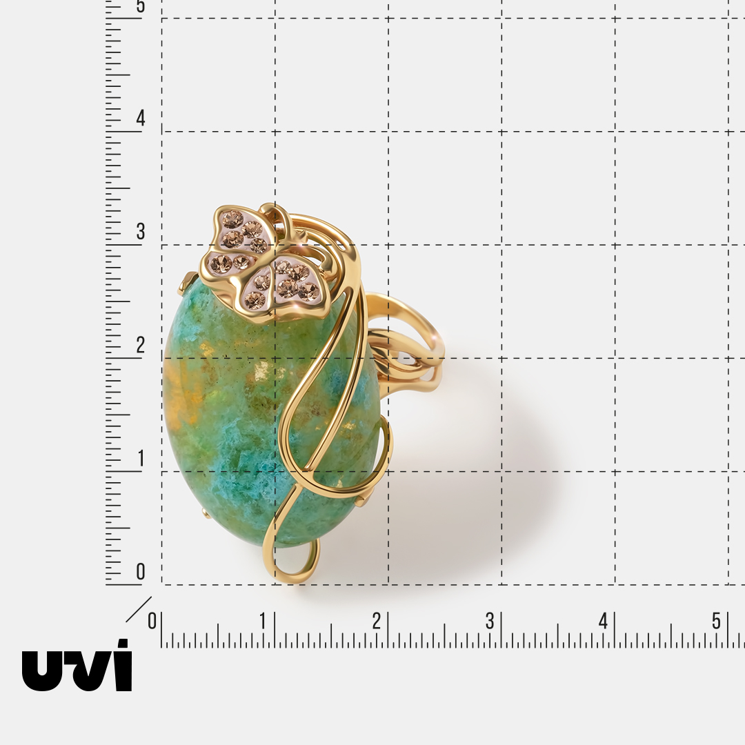 Серебряное кольцо с янтарем