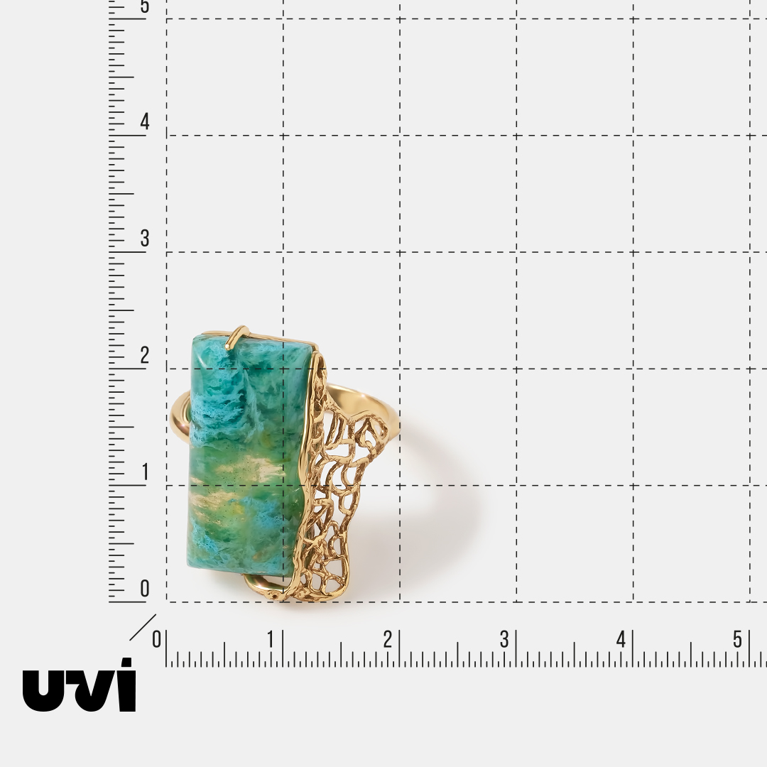 Серебряное кольцо с янтарем