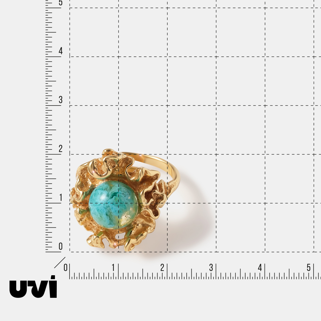 Серебряное кольцо с янтарем
