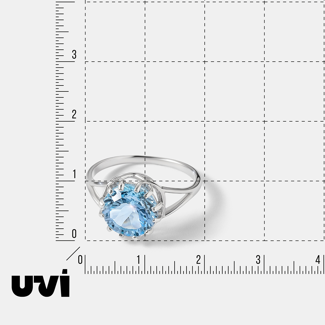 Серебряное кольцо с топазом