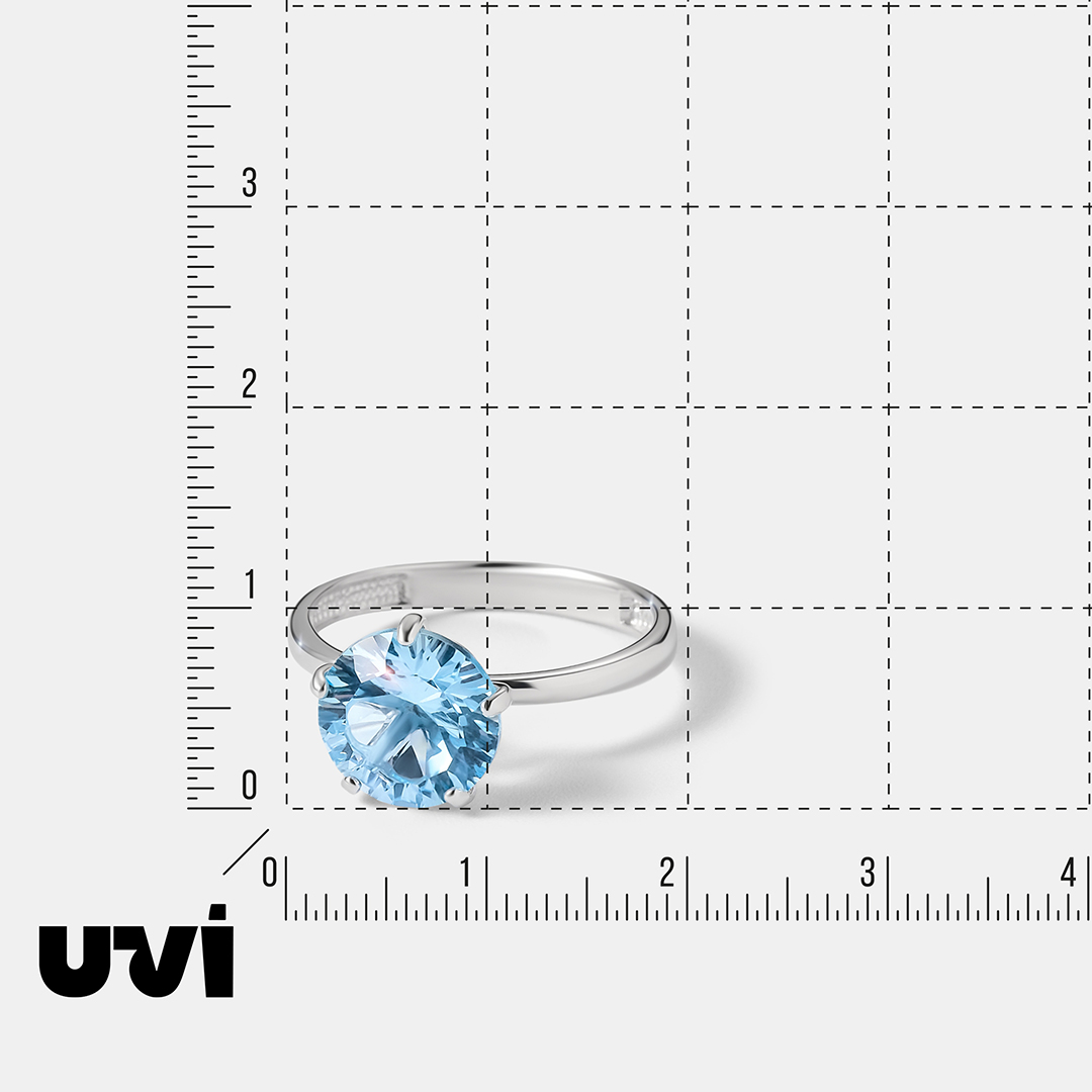 Серебряное кольцо с топазом