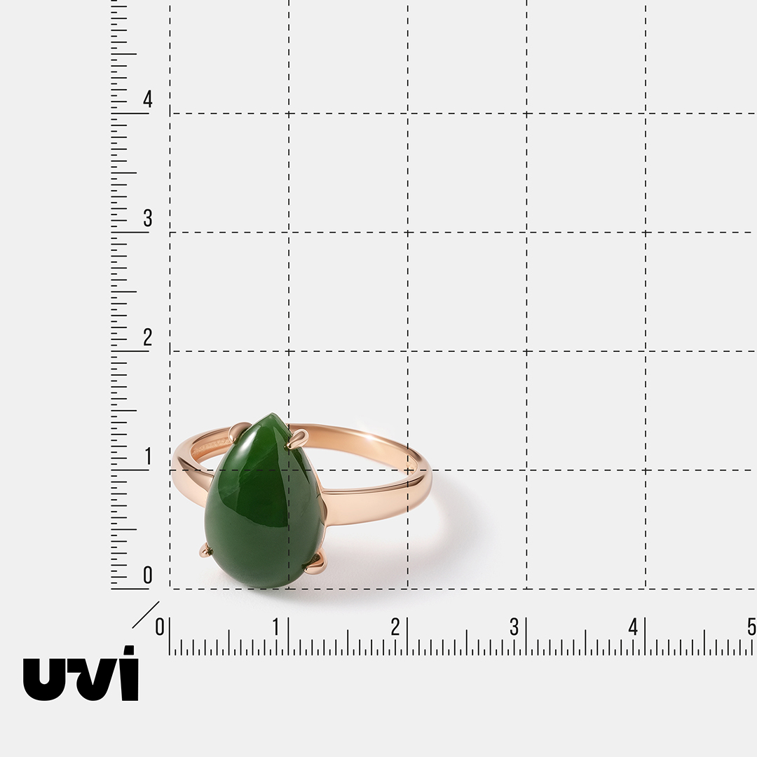 Серебряное кольцо с нефритом