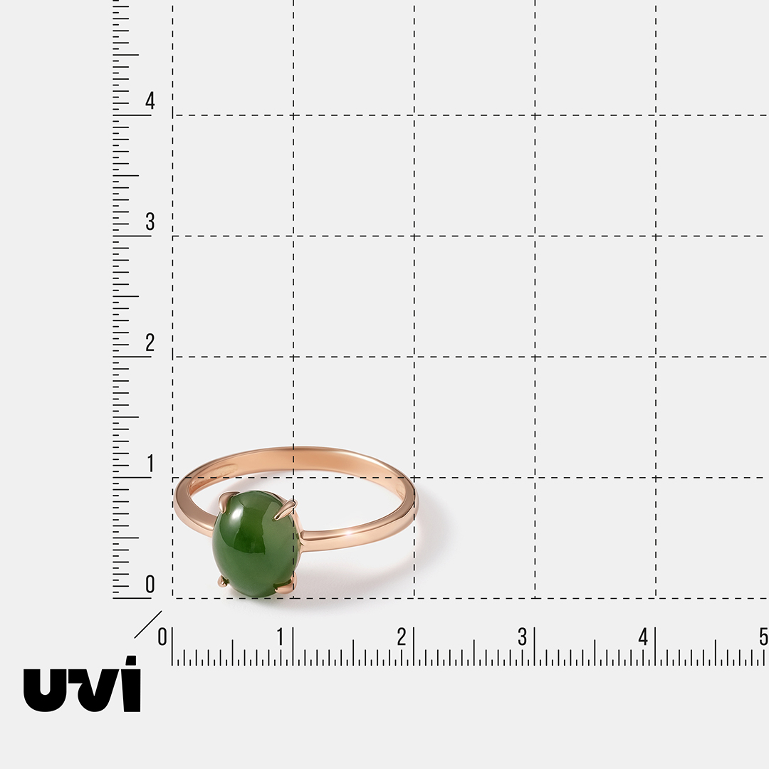 Серебряное кольцо с нефритом