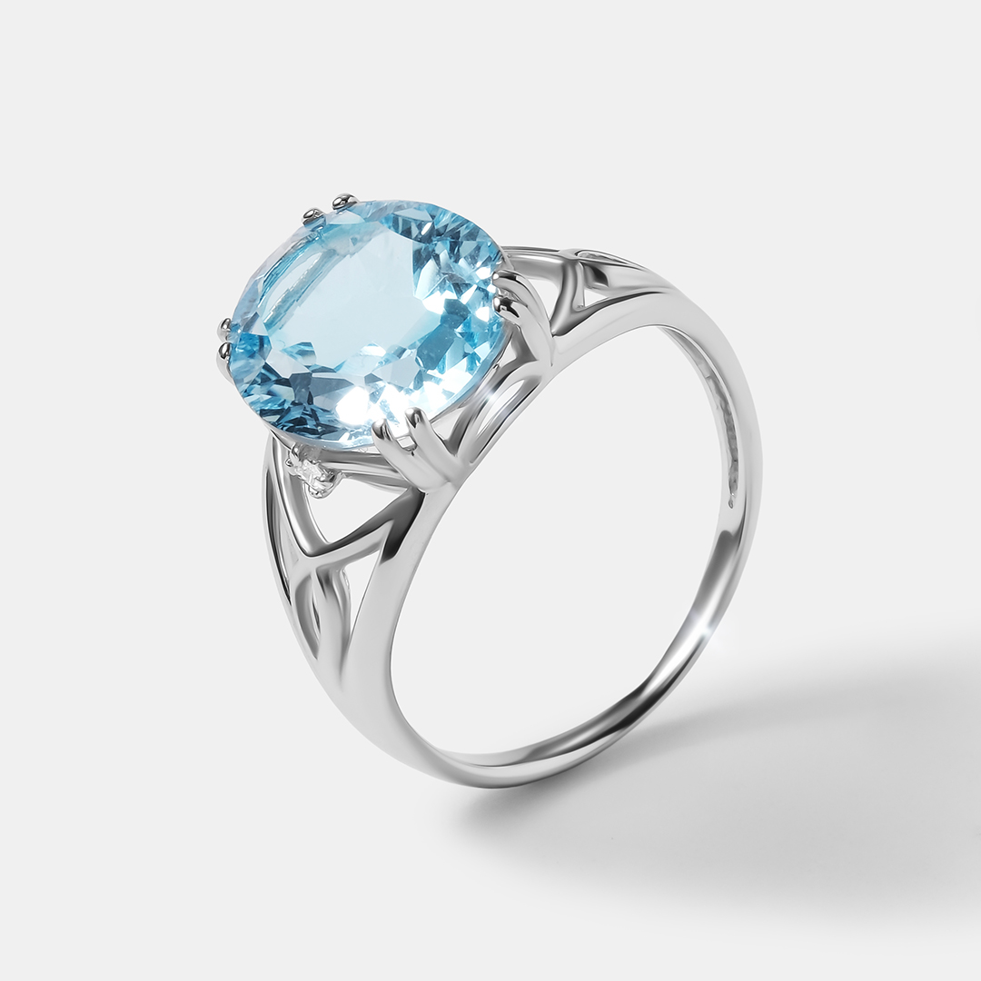 Серебряное кольцо с топазом