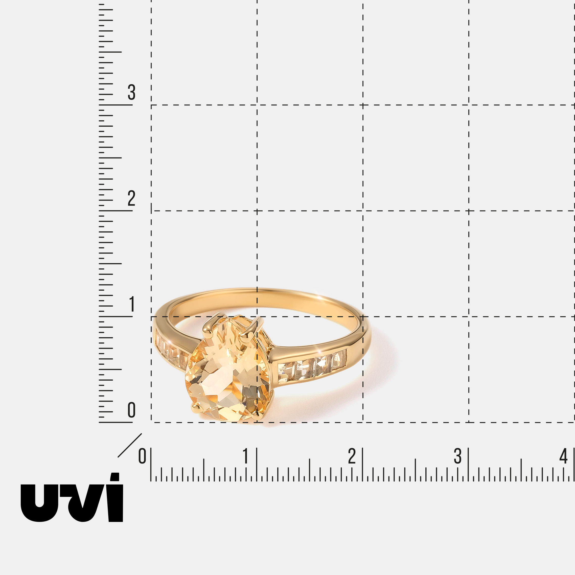 Серебряное кольцо с гелиодорами