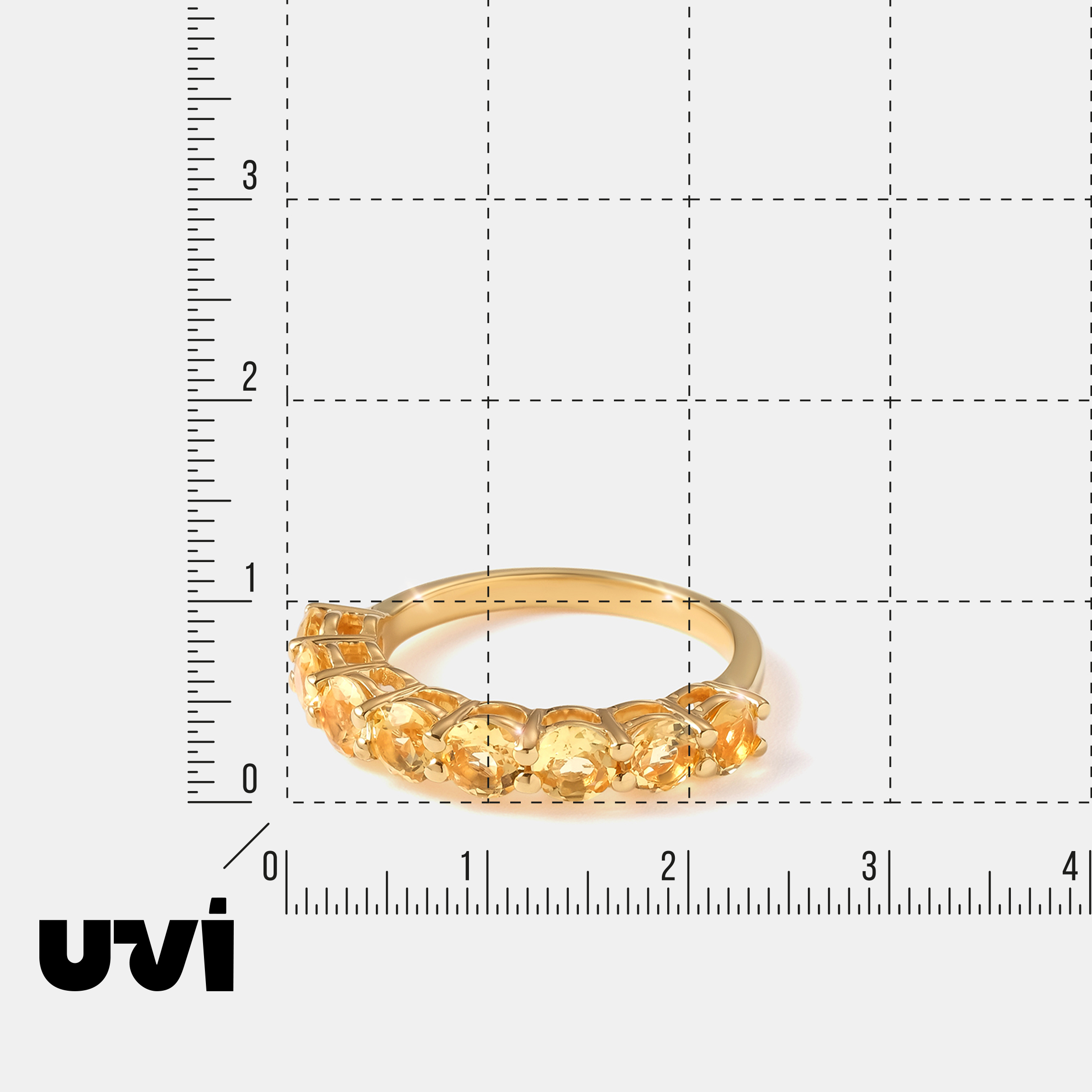 Серебряное кольцо с гелиодорами