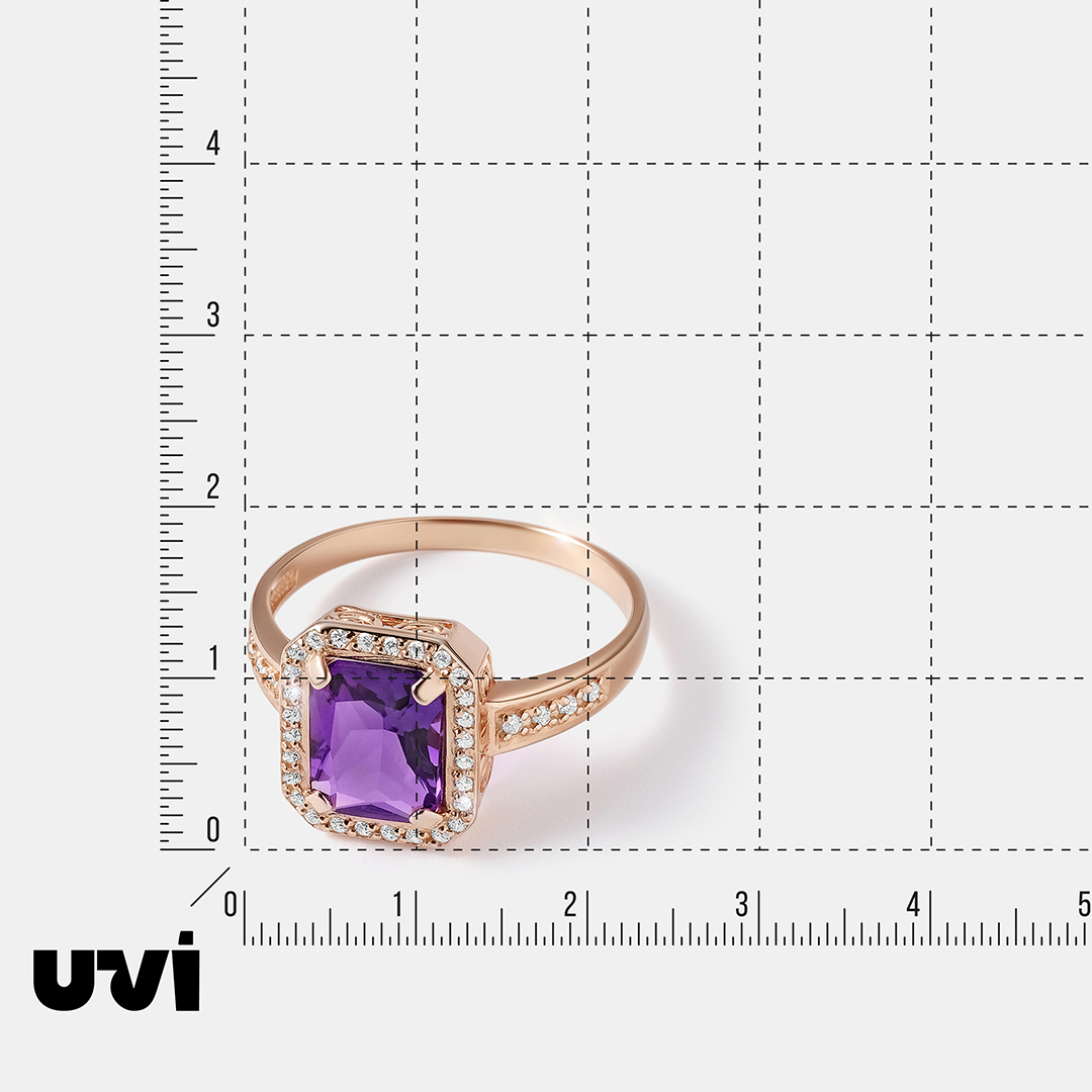 Серебряное кольцо с аметистом