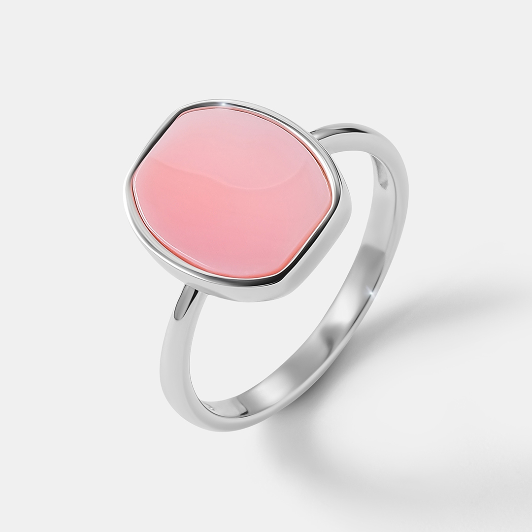 Серебряное кольцо с кораллом