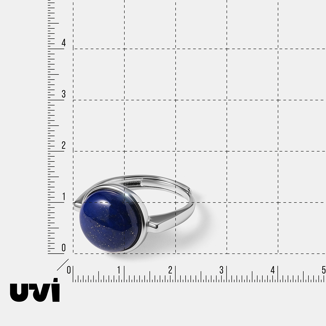 Серебряное кольцо с лазуритом