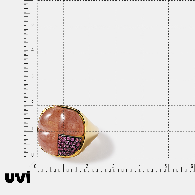 Серебряное кольцо с розовым кварцем