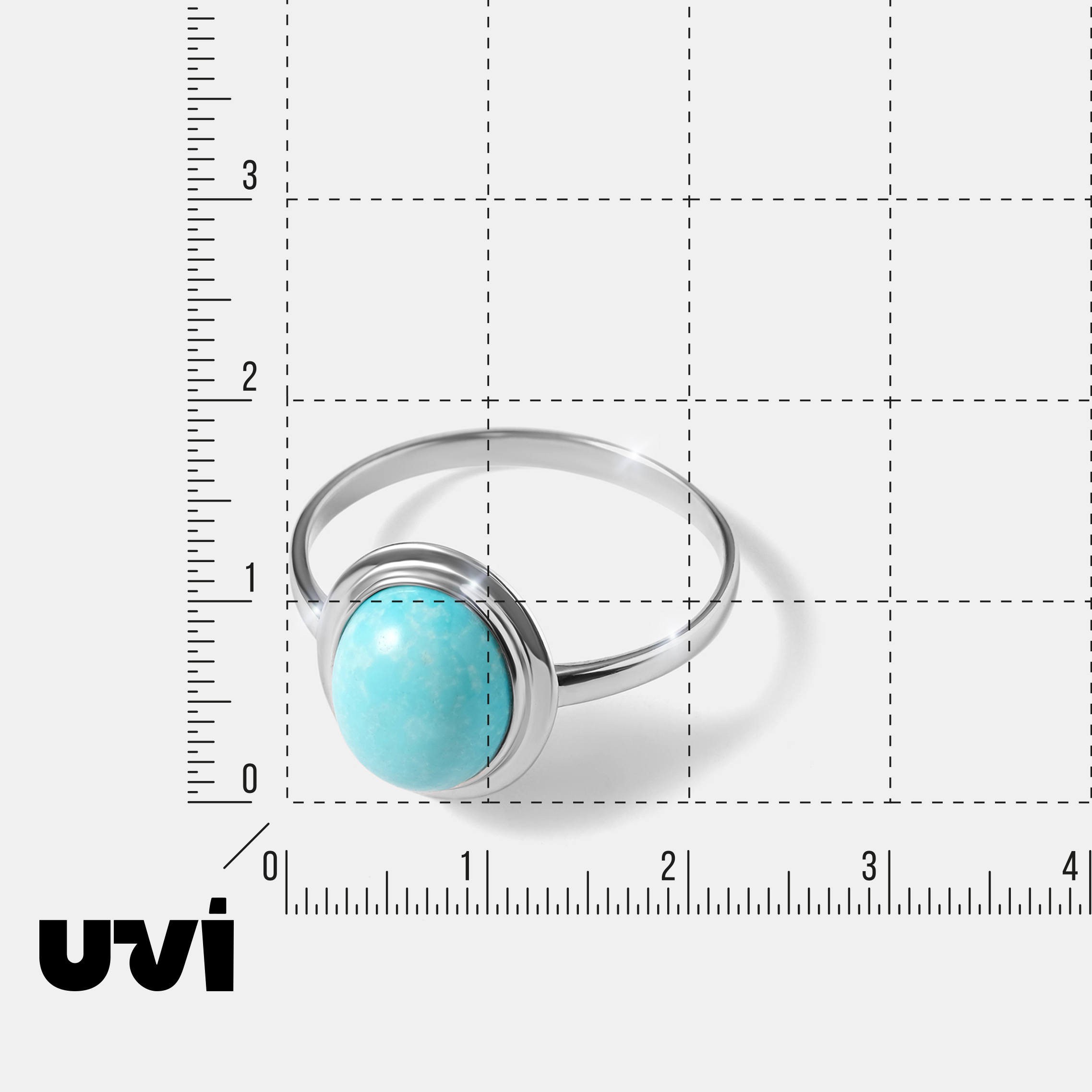 Серебряное кольцо с бирюзой