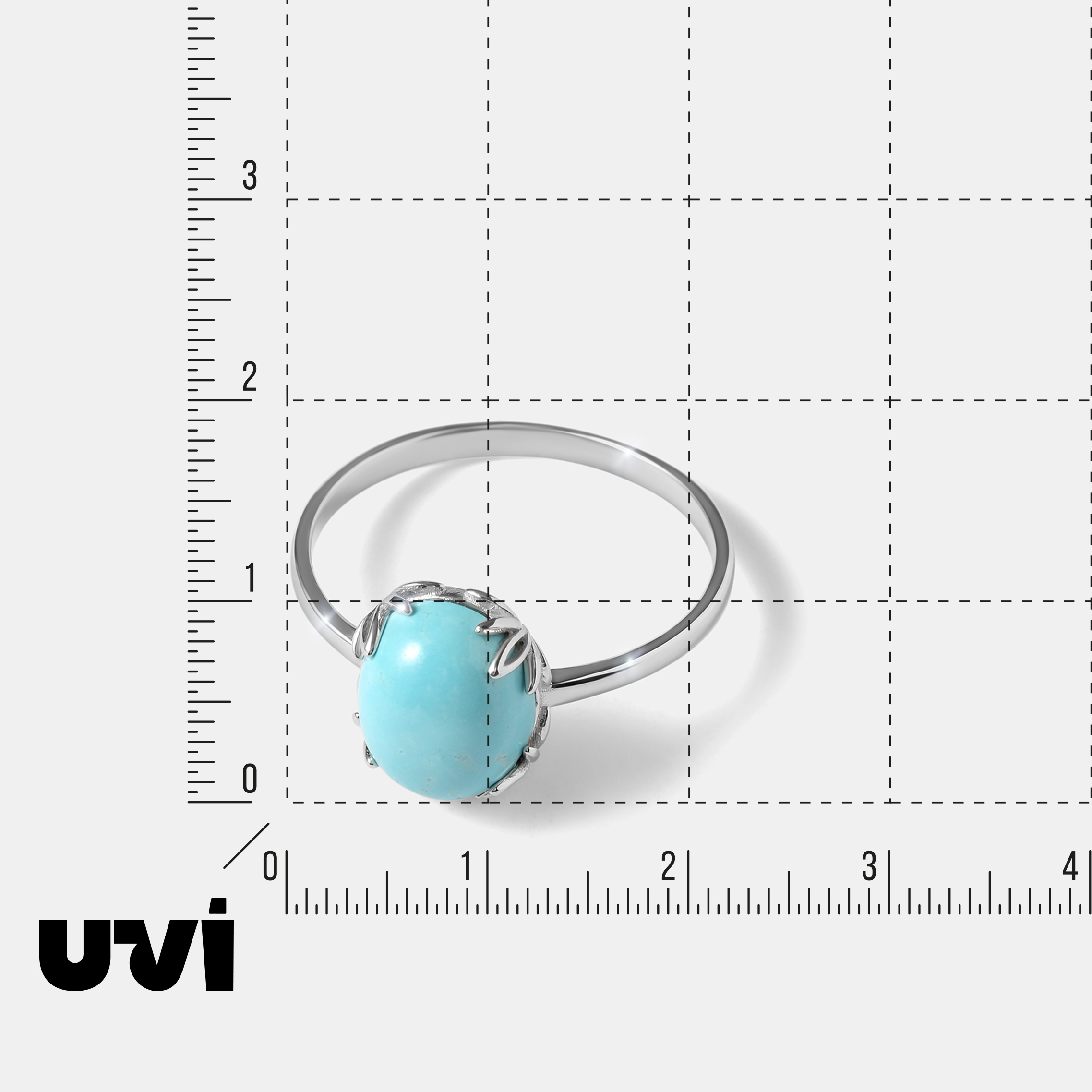 Серебряное кольцо с бирюзой