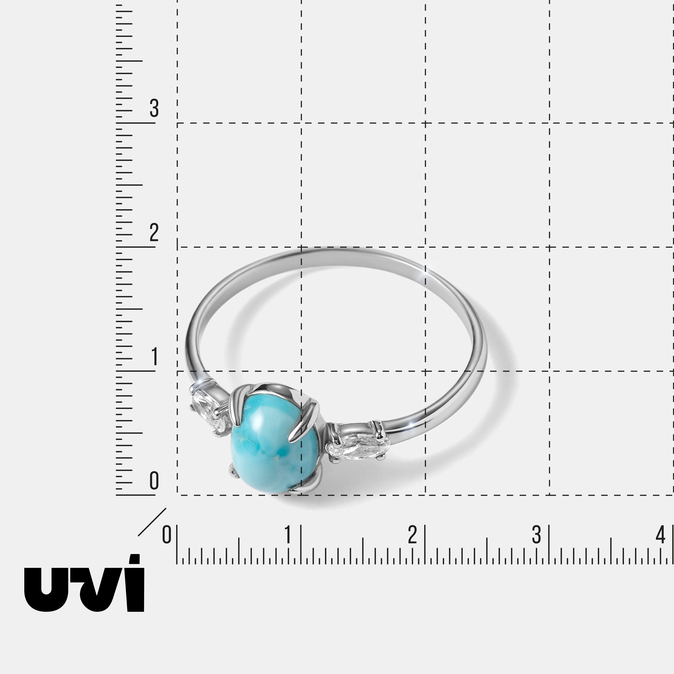 Серебряное кольцо с бирюзой